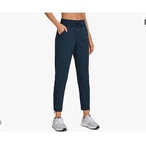 CRZ YOGA Womens Casual Pants Size L (12) Ink Blue New With Tags